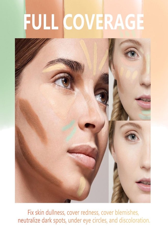FREEORR Green Color Correcting Concealer Stick,Cover Redness Conceals Acne Marks Blemishes Color Corrector Pen,Smooth Buildable,2.5g/0.08oz,09 - Image 5