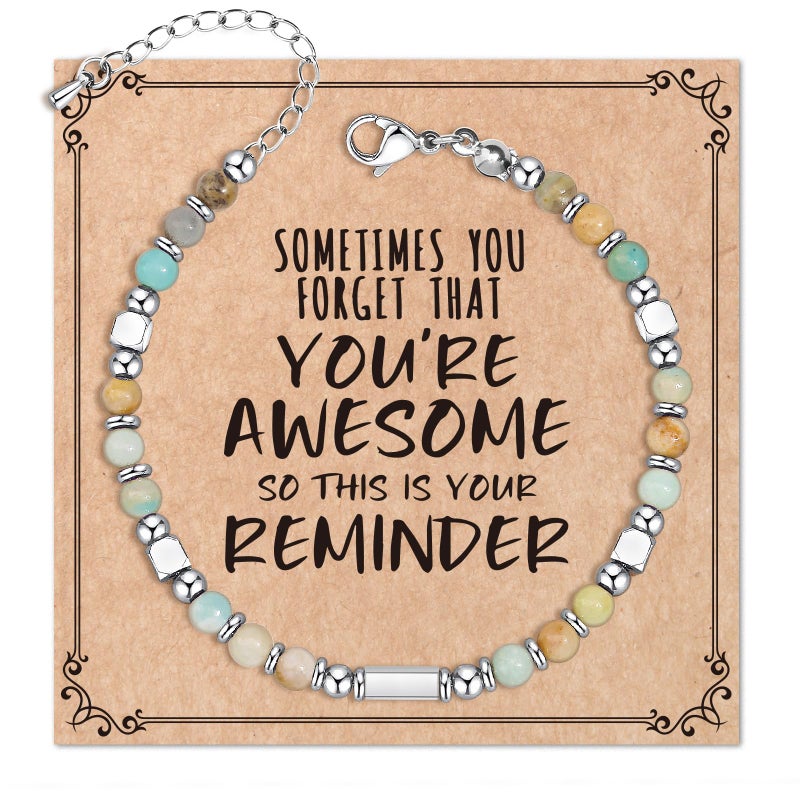 DESIMTION Gifts for Women, Beaded Bracelets for Women, Inspirational Bracelets for Teens Girls, Christmas Birthday Gifts for Mom, Her, Teens Girls,Best Friend, Sister, Wife, Daughter - Image 1