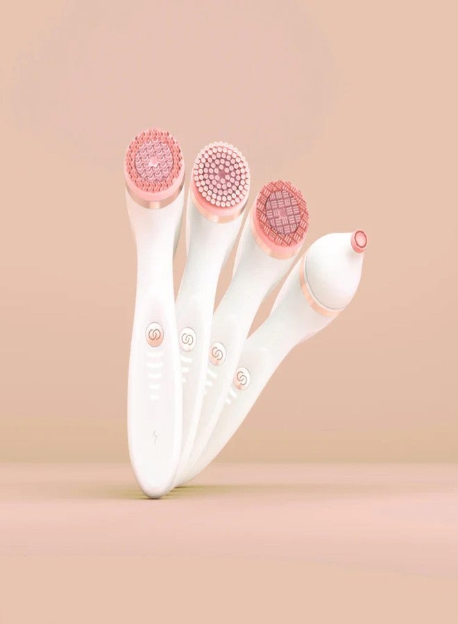 Nu Skin رأس علاج Nu Skin ageLOC LumiSpa iO باللون الوردي الذهبي | لطيف | سيليكون ناعم للبشرة الحساسة | تقنية تذبذب الميكرو نبضات | تنظيف عميق لبشرة متألقة - Image 5