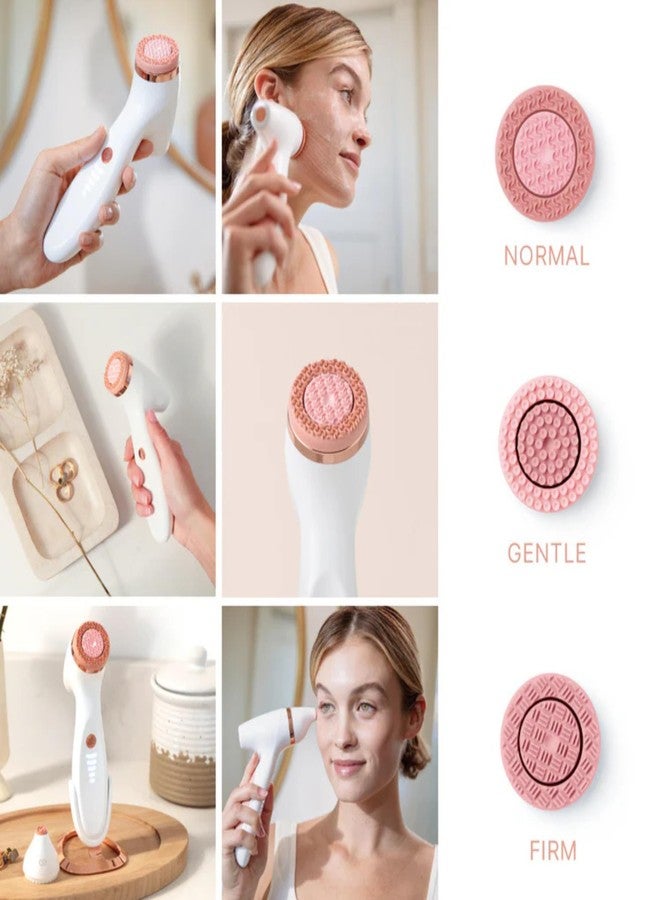 Nu Skin رأس علاج Nu Skin ageLOC LumiSpa iO باللون الوردي الذهبي | لطيف | سيليكون ناعم للبشرة الحساسة | تقنية تذبذب الميكرو نبضات | تنظيف عميق لبشرة متألقة - Image 3