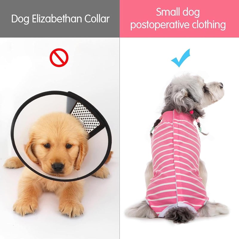 Coppthinktu Dog Surgery Recovery Suit for Dogs Cat Dog Onesie, Dog Recovery Suit Female for Small Medium, Pet Surgical Neuter Post-Surgery Suit E-Collar Alternative Anti Licking Abdominal Wounds - Image 5