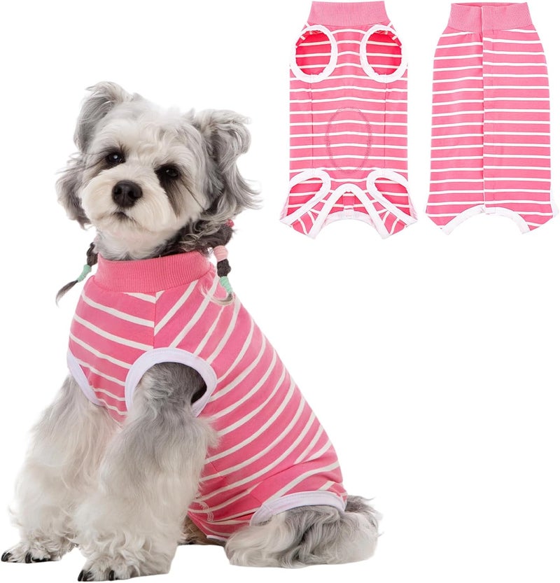 Coppthinktu Dog Surgery Recovery Suit for Dogs Cat Dog Onesie, Dog Recovery Suit Female for Small Medium, Pet Surgical Neuter Post-Surgery Suit E-Collar Alternative Anti Licking Abdominal Wounds - Image 1