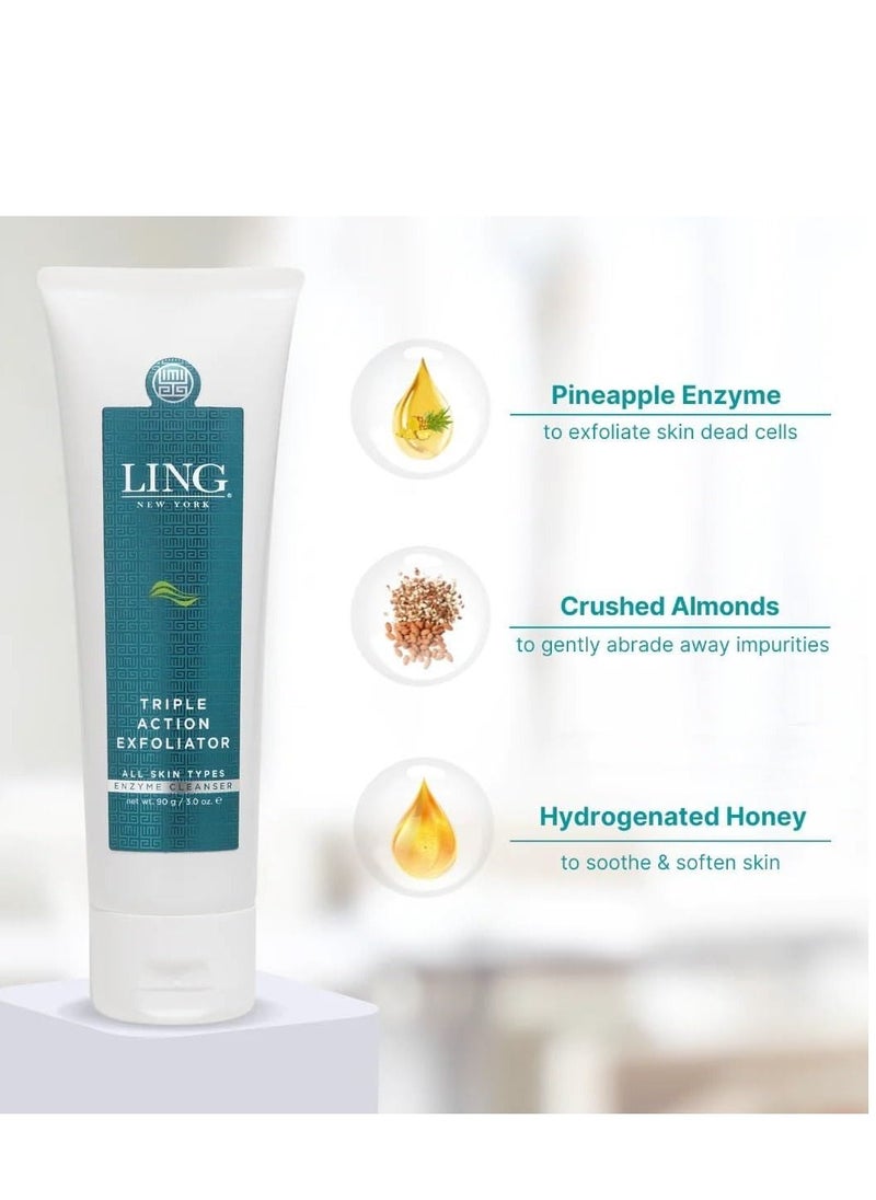 LING NEW YORK - Ling Skincare Triple Action Exfoliator 90 Ml - Image 1