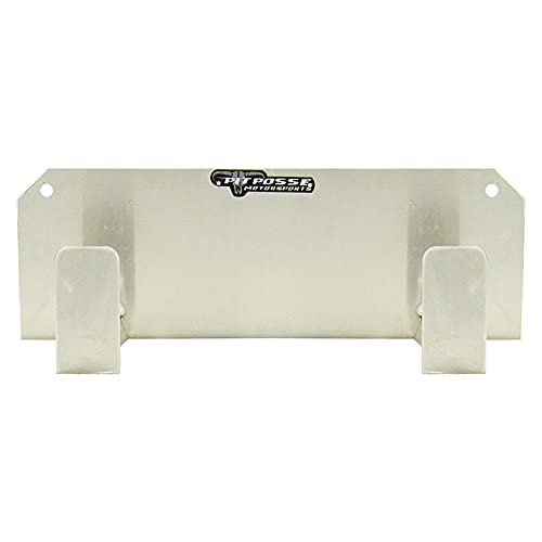 Pit Posse PP125 Dual Helmet Rack Holder Enclosed Race Trailer Garage Shop - Made in USA - Aluminum Storage Organizer Hanger Motorcycle ATV Bike Snowmobile Helmets - Double Utility Hook (Silver) - Image 4