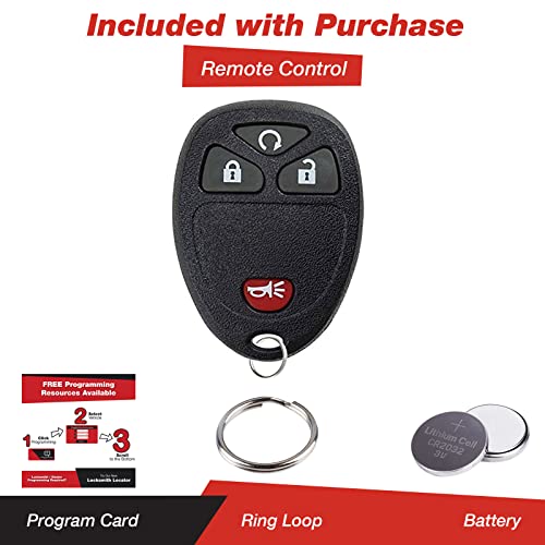 KeylessOption Remote Key Fob for GM (15913421, 20868672, OUC60270) - Image 2