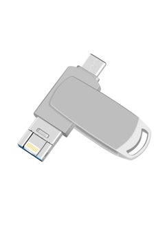 Generic U Disk Gifts For AppleMobile Phone U Disk 64g/128g/512GB/1TB/2TB Procurement-Color:Silver Gray-Capacity:32GB  - Image 1