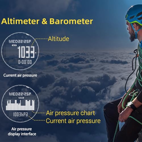 findtime Scuba Diving Computer Watch 100M Waterproof with Compass Altimeter Barometer ABC NDL Time Professional Watches for Swimmers Divers Sailing Surf Hiking - Image 4