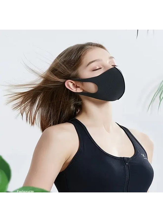 5 Pack Reusable Face Masks Washable Breathable Polyester For Men And Women - Image 5
