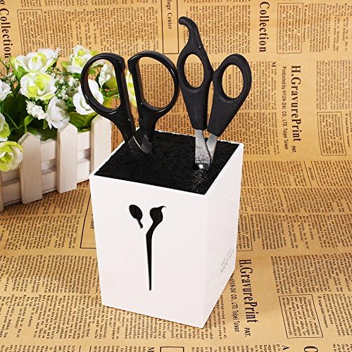 Yosoo Hair Scissor Holder Professional Salon Tool Case Hairdressing Barber Combs Clamps Scissors Holder Stand Hairdressing Supplies Socket White