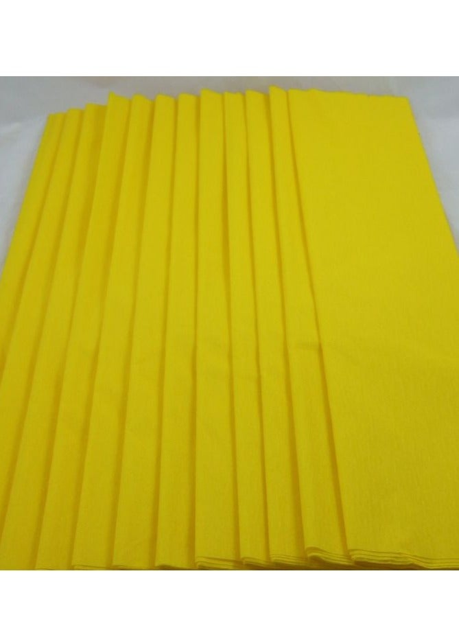 Terabyte ورق كريب نيون طية واحدة 50 × 120 سم أصفر - Image 2