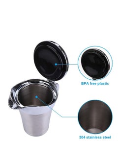 Generic Double Insulated Gravy Boat   Stainless Steel Sauce Jug with Hinged Lid Hinged Lid Ideal for Gravy or Cream 450ML 16 OZ  - Image 5
