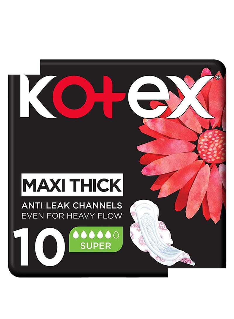 كوتكس فوط صحية كبيرة مع أجنحة 10 فوط - Image 1