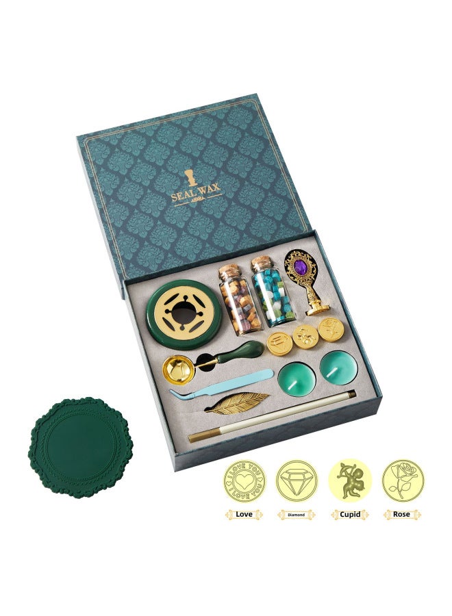 BLOT Fire Paint Seal Full Set Of Source Manufacturers Envelope Sealing Wax Creative Star Fire Paint Wax Grain Set - Image 1