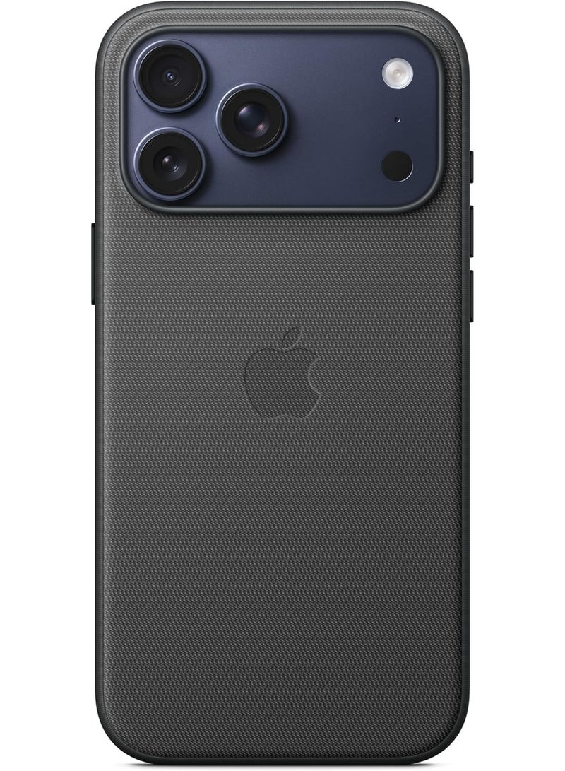Ecosystem Offical Woven Fabric case for iPhone 17 Pro Cover, Shockproof Woven Fabric, Raised Camera Edge, Anti-Slip, Compatible with Wireless Charger, Woven Shockproof Case (Black) - Image 3