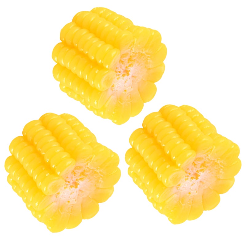 3pcs Artificial Corn Models Fake Corn Decorations Simulation Vegetables Model Photography Props - Image 1