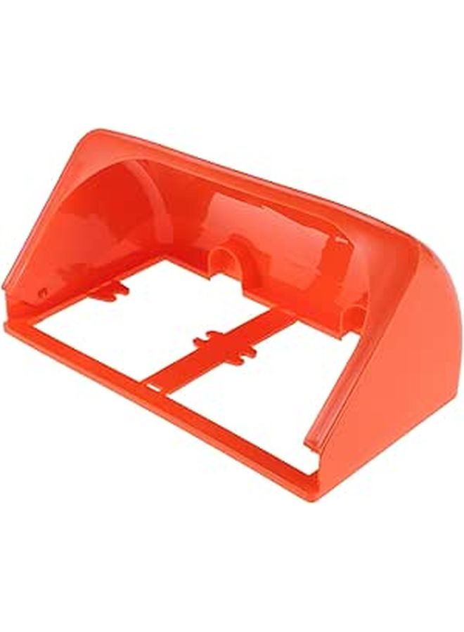 Weatherproof Plastic Dual Port Foldable EV Charging Station Socket Cover With Orange Shell For Outdoor Electric Vehicle Charger Use - Image 1