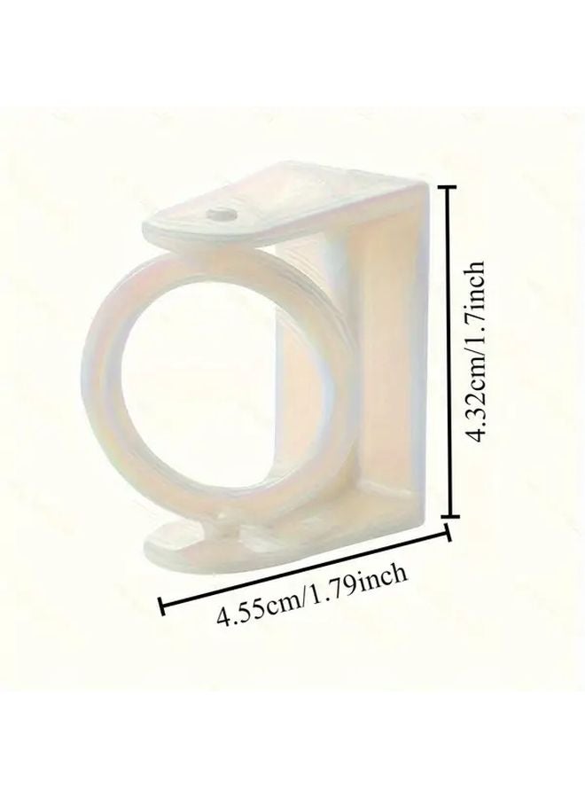 10 Section 360 Degree Rotatable Self Adhesive Drying Stand White Plastic 10pcs - Image 4