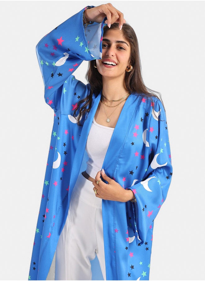 Clue Crescents & Stars Printed Kimono  - Image 3