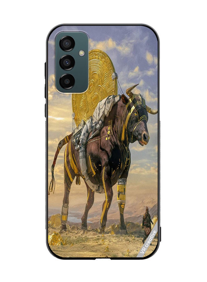 VR CREATIVE Protective Case Cover For Samsung Galaxy F23 Bitcoin Horse Design Multicolour - Image 1
