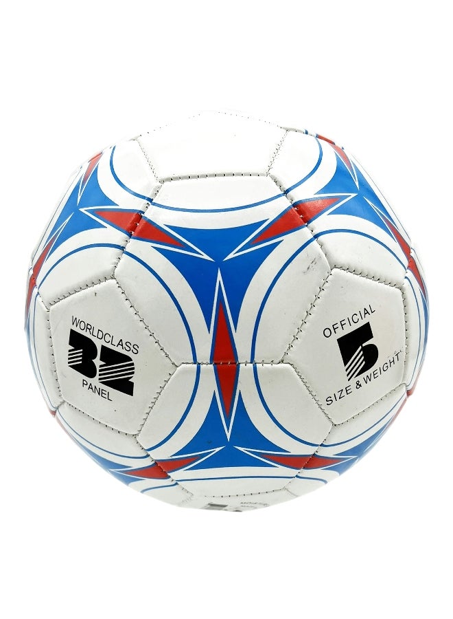Kole High Quality Classic Pattern Soccer Ball White and Blue Size 5 GE825