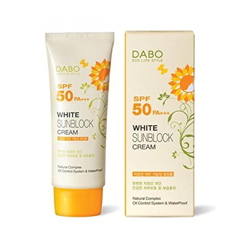 DABO White Sunblock Cream SPF50 PA+++ (70ml) - Image 1