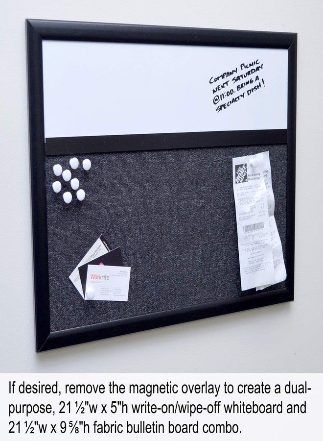 Ultimate Office Fabric Bulletin Board 24 x 18 Memo Board Plus, 3 Photo Frames and Jumbo Pushpins. Organize and Display Photos, Notes and Reminders. Ideal for Home, Office, Cubicles or Classrooms - Image 5