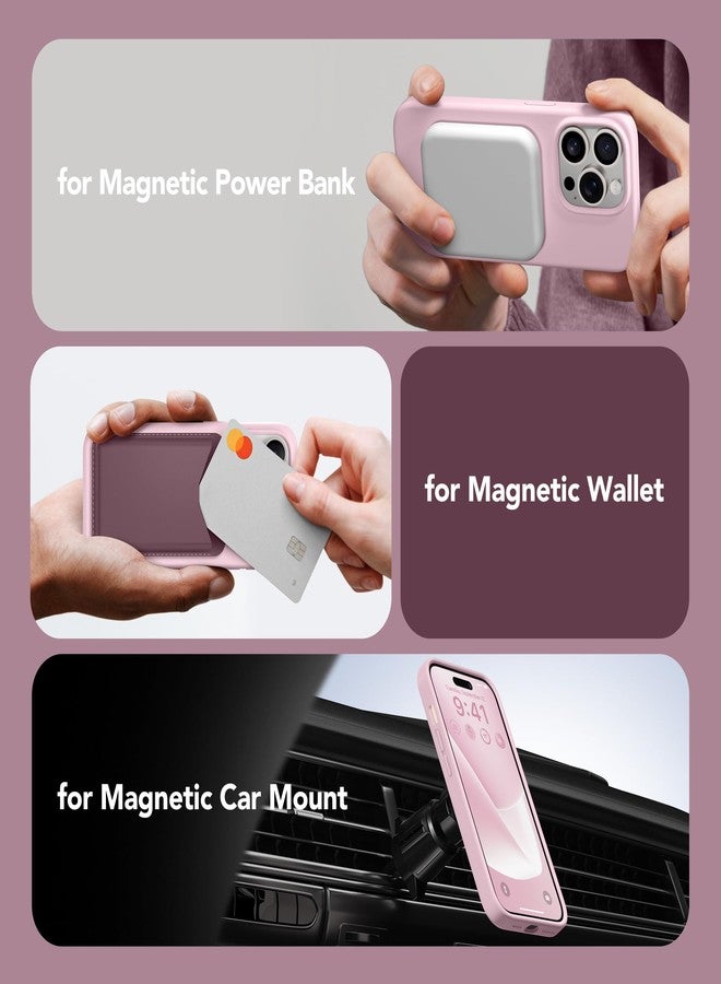 GONEZ iPhone 14 Pro MAX Case, with 1X Screen Protector + 1X Camera Lens Protector, Full Body Protective Case, Shockproof Liquid Silicone Case, Hot Pink - Image 4