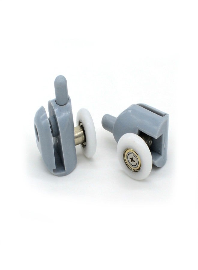 Smooth Shower Door Rollers, Set of 8 Single Shower Door Runners/Wheels/Pulleys/Guides 23mm Diameter Home Bathroom DIY Replacement Parts(4 Upper Rollers and 4 Bottom Rollers) - Image 4