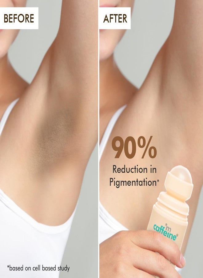 mcaffeine 5% Aha Underarm Roll On With Coffee,5% Lactic Acid&Mandelic Acid|48H Body Odour Control|Prevents Dark Underarms&Pigmentation,Kills Bacteria|Alcohol&Aluminum Free For Men&Women-50Ml,1 Count - Image 5