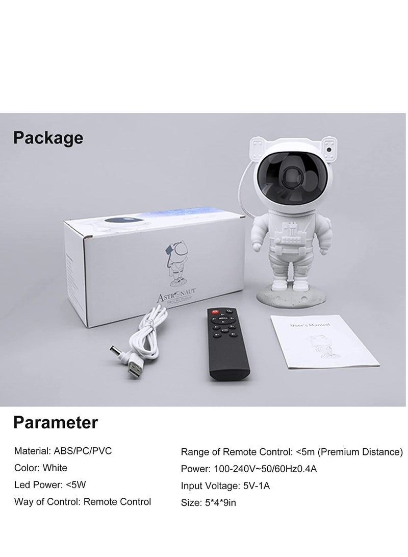 Star Projector Night Light with Timer, Remote Control and 360°Adjustable Design, Astronaut Nebula Galaxy Night Light Projector for Children Adults Baby Bedroom, Party Room and Game Room  - Image 5