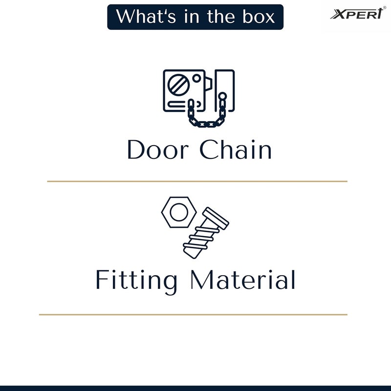 Xpert Door Chain - SSDC 888 (Silver) by , 1 Pc, Works with Chain Lock for Door, and Door Lock, Goes Door Locks for Main Door, Door Chain Lock for Main Door, and Safety Lock for Door - Image 5