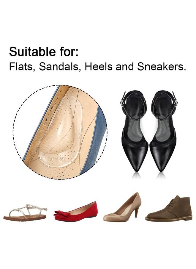 Dr.Foot Dr. Foot's Arch Support Shoe Insoles for Flat Feet, Gel Arch Inserts for Plantar Fasciitis, Adhesive Arch Pad for Relieve Pressure and Feet Pain- 3 Pairs (Clear, 3 Count (Pack of 1))  - Image 4