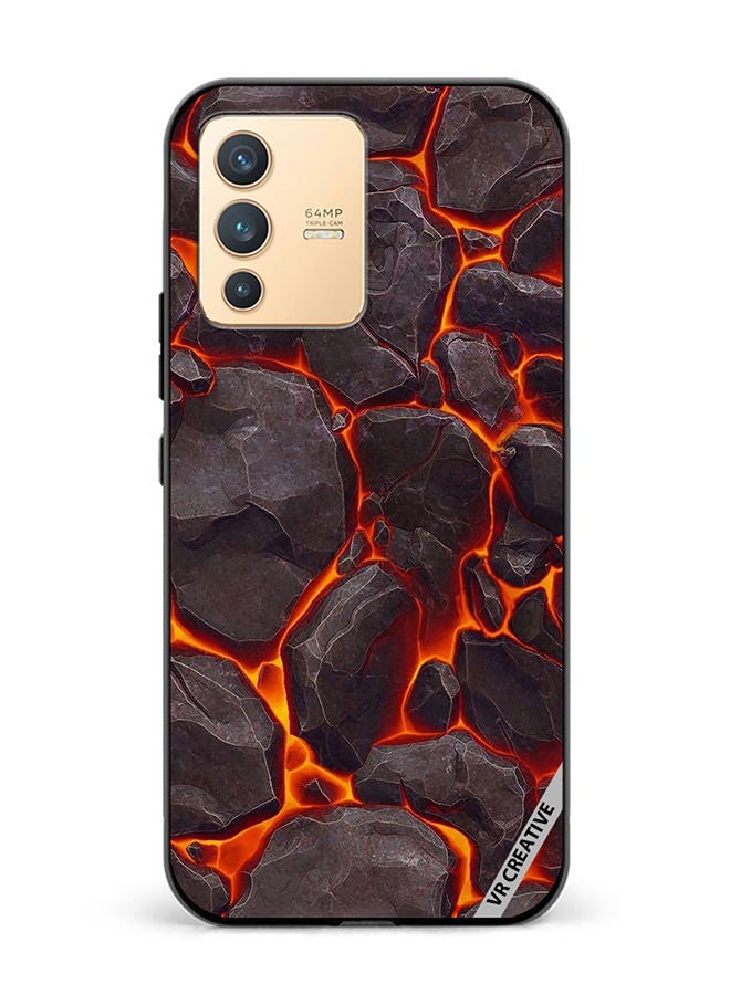 VR CREATIVE Protective Case Cover For Vivo V23 5G Mattle Paint Texture Design Multicolour - Image 1