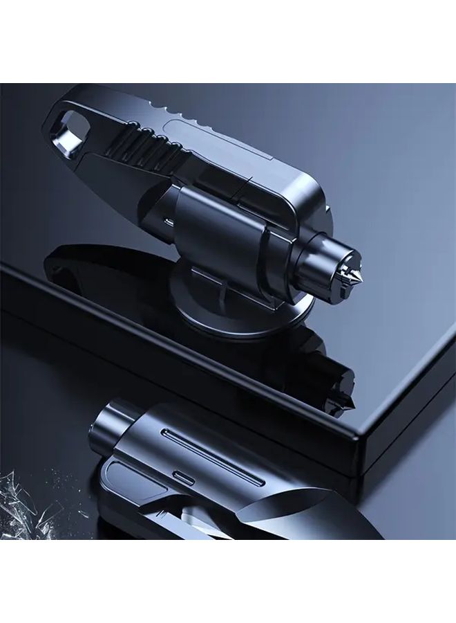 Black Car Safety Hammer 2 Pcs Set Multi Functional Emergency Escape Tool - Image 3