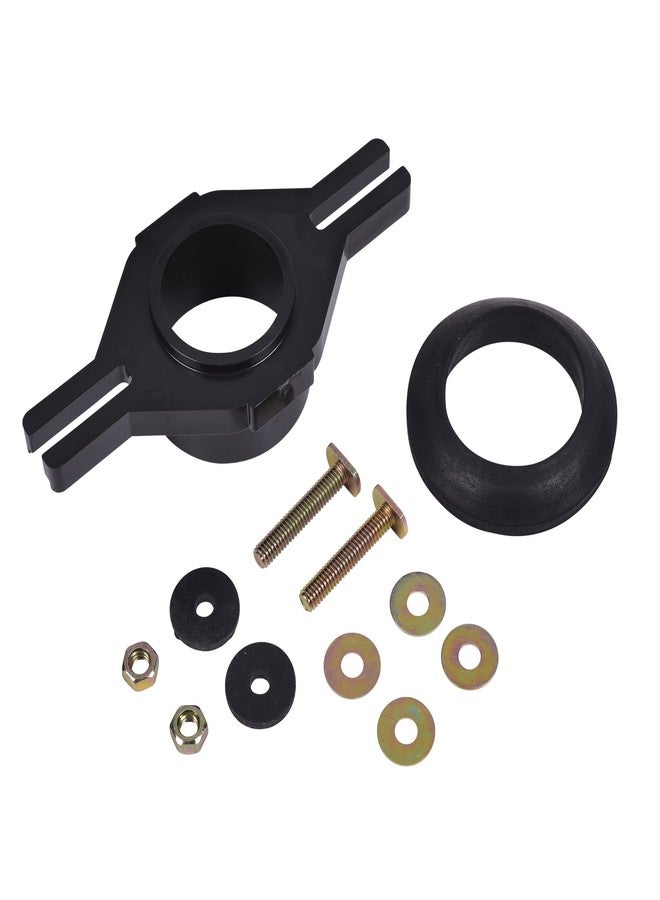Oatey 43540 2-inch Black ABS Horizontal Adjustable Urinal Flange Kit - Image 1