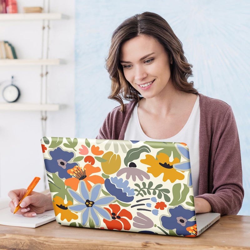 DINKY Laptop Skin Sticker Decal, 16" 16.5â€ 17â€ 17.3 inch Laptop Universal Reusable Vinyl Skin Stickers Art Cover Decal Notebook PC Personalized Protector Flower - Image 5