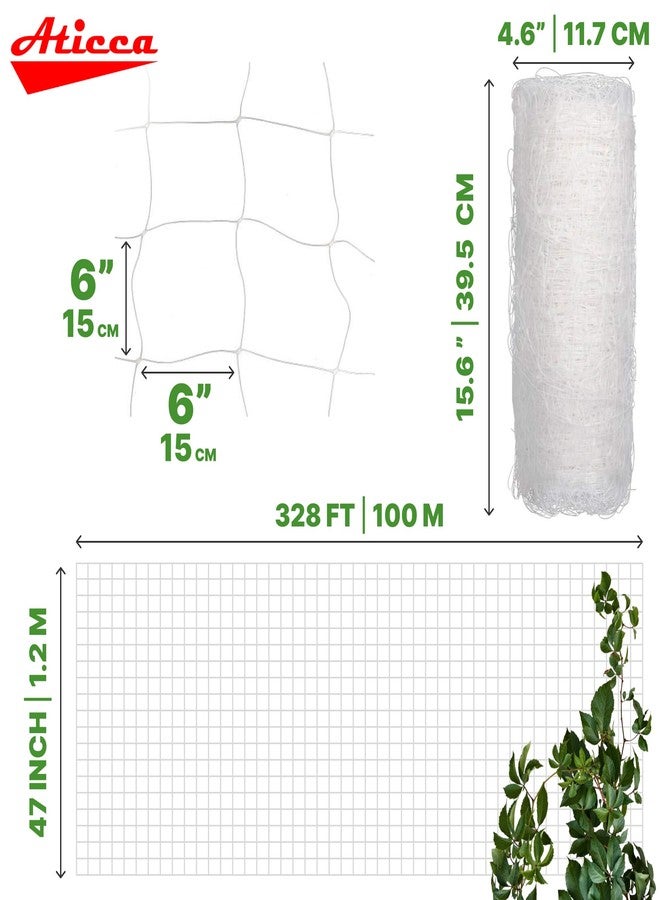 Aticca Garden Plant Trellis Netting (47''x328ft Plastic) - Image 2