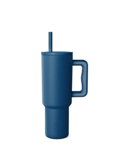 Simple Modern Simple Modern 40 oz Tumbler with Handle and Straw Lid | Leak-Proof Insulated Stainless Steel Water Bottle Travel Mug Cupholder Use | Gifts for Women Men Him Her | Trek Signature | Slumberland  - Image 1