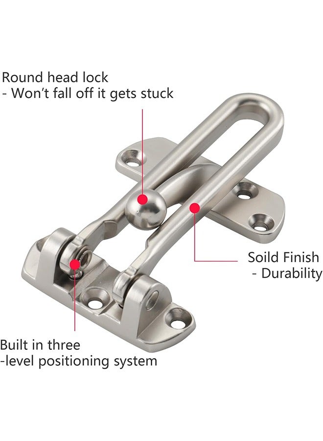 Door Chain Lock, Swing bar Door Lock Bolt, Inner Door Chain Lock, Hotel Door Latch Lock, Latch Guard, Kid Door Lock, Metal Bolt Lock - Image 2
