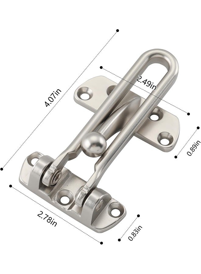 Door Chain Lock, Swing bar Door Lock Bolt, Inner Door Chain Lock, Hotel Door Latch Lock, Latch Guard, Kid Door Lock, Metal Bolt Lock - Image 3