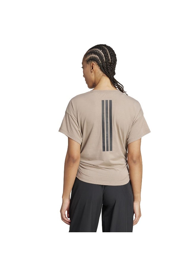 Adidas Adidas Power Tee Brown T-Shirt (Short Sleeve) T-Shirts For Women - Image 3