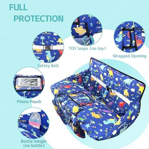gxfcymxbd Shopping Cart Cover for Baby,2-in-1 High Chair Cover with Portable Cloth Bag,Cart Seat Pad for Babies Grocery Cushion Cover Restaurant,Suitable for All Supermarkets - Image 4