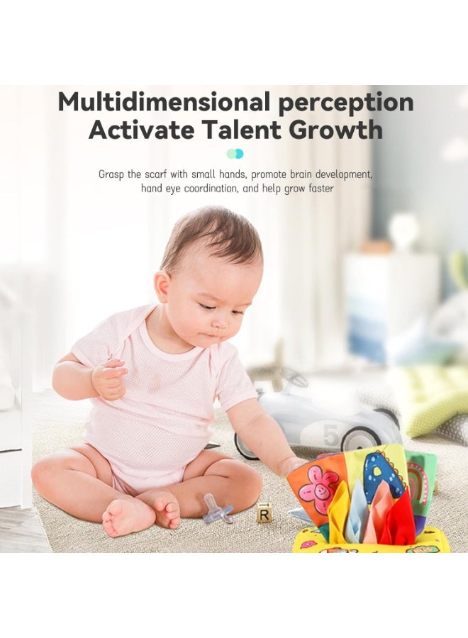 JOGAMS Baby Toys 6 to 12 Months Montessori Toys Magic Tissue Box Soft Newborn Sensory Toy Suitable Children Magic Box Toy or Educational and Sensory Development - Image 4
