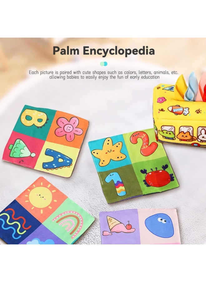 JOGAMS Baby Toys 6 to 12 Months Montessori Toys Magic Tissue Box Soft Newborn Sensory Toy Suitable Children Magic Box Toy or Educational and Sensory Development - Image 2