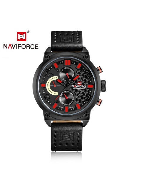 Stylish Multi-Function Analog Wrist Watch for Men with Leather Strap Water Resistant Durable and Elegant Design for Business and Casual Wear