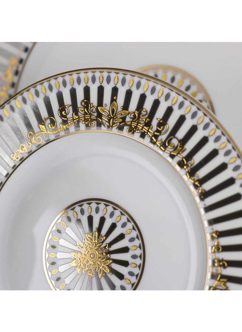 Hic Yong Feng Gold Plated Porcelain Dinner Set 97 Pieces  - Image 2