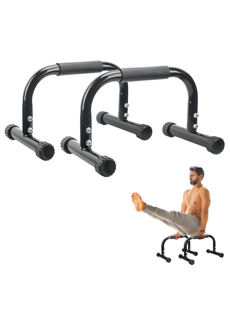 XiuWoo Parallettes Bars Push Up Bars Strength Training For Handstands, Full Planche Dips, Calisthenic, Push Up Stands Handle for Floor Workouts Calisthenics Equipment  - Image 1