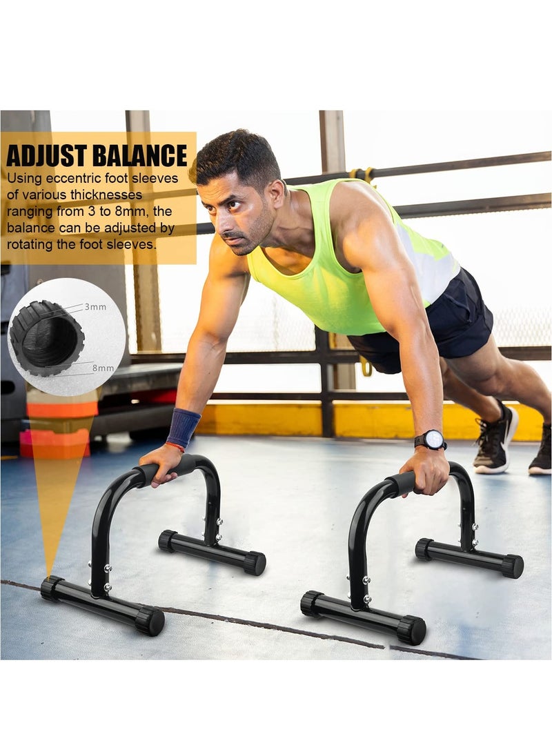XiuWoo Parallettes Bars Push Up Bars Strength Training For Handstands, Full Planche Dips, Calisthenic, Push Up Stands Handle for Floor Workouts Calisthenics Equipment  - Image 3