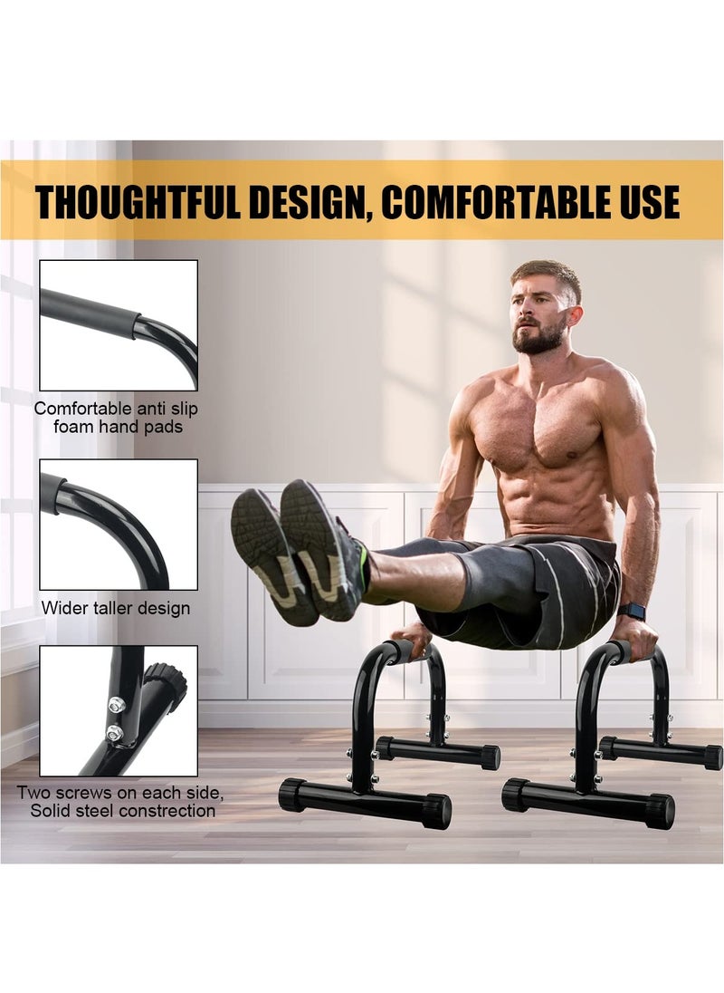 XiuWoo Parallettes Bars Push Up Bars Strength Training For Handstands, Full Planche Dips, Calisthenic, Push Up Stands Handle for Floor Workouts Calisthenics Equipment  - Image 4