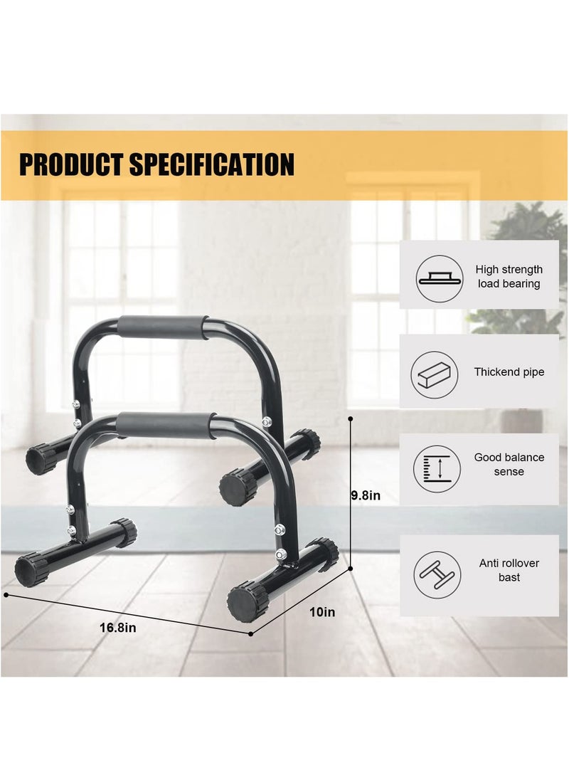 XiuWoo Parallettes Bars Push Up Bars Strength Training For Handstands, Full Planche Dips, Calisthenic, Push Up Stands Handle for Floor Workouts Calisthenics Equipment  - Image 5